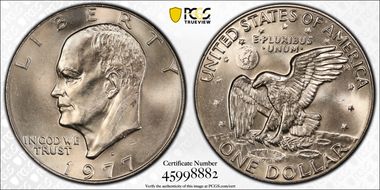 1977-D $1 MS66