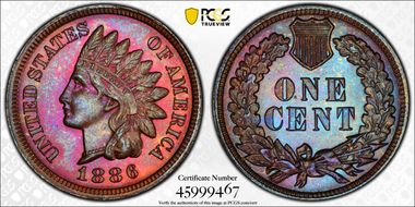 1886 1C Type 2 MS65BN