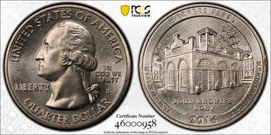 2016-S 25C Harpers Ferry NP MS68