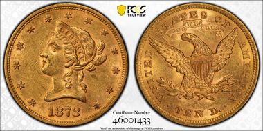 1878-S $10 MS61