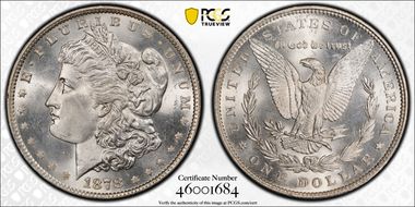 1878 7TF $1 Reverse of 1879 MS66