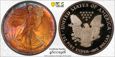 1986-S $1 Silver Eagle PR68DCAM