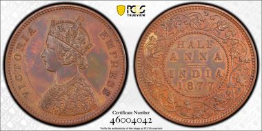 1877(B) 1/2 An SW-6.462 PR63BN