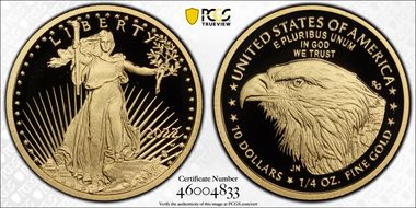 2022-W $10 Gold Eagle PR70DCAM
