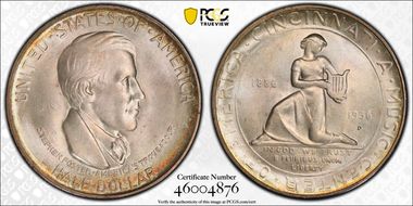 1936-D 50C Cincinnati MS67