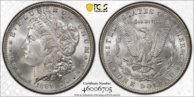1888 $1 MS67