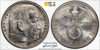 1938-E 2 Mk J-366 MS63