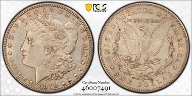 1879-S $1 Reverse of 1878 AU53