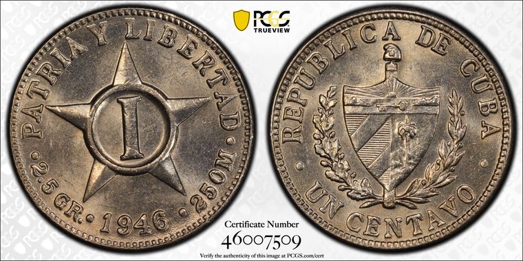 Cert 46007509 - Coin Image