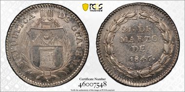 1847. (Real) Fonrobert-7236 Ag Proclamation MS61