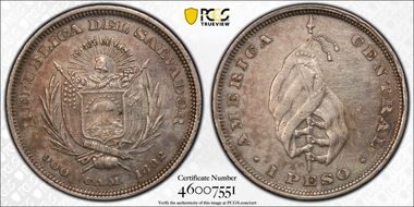 1892-CAM Peso KM-114 Ag XF45