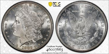 1882-S $1 MS67+ 