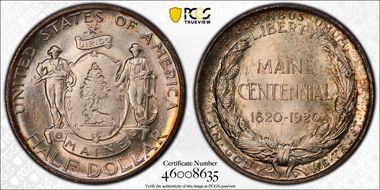 1920 50C Maine MS67+
