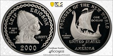 2000-P $1 Leif Ericson PR69DCAM