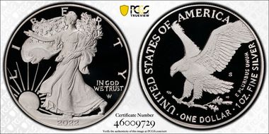 2022-S $1 Silver Eagle First Strike PR70DCAM