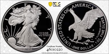 2022-S $1 Silver Eagle First Strike PR70DCAM