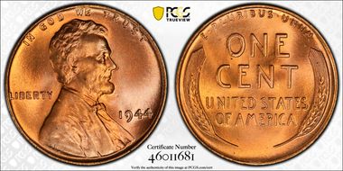 1944 1C MS67+ RD