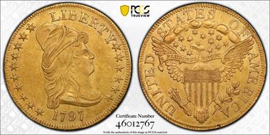 1797 $10 Large Eagle AU55