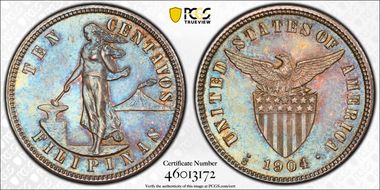 1904-S 10C MS64