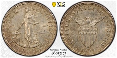1904-S 10C MS63