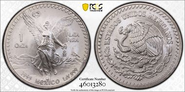 1995-Mo Onza Libertad Ag MS69