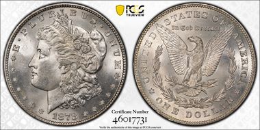 1878 7TF $1 Reverse of 1878 MS64