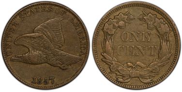 1857 1C Flying Eagle XF40