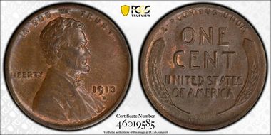1913-D 1C MS62BN