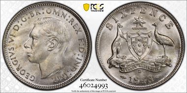 1943-D 6D KM-38  Ag MS65