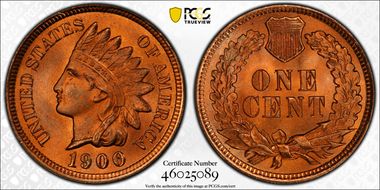 1900 1C MS67RD