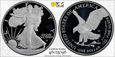 2022-W  $1 Silver Eagle First Strike PR69DCAM