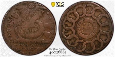 1787 Fugio 1C Newman 21-I, United States VF25BN