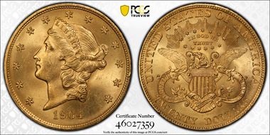 1904 $20 MS65+ 