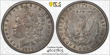 1886-O $1 XF45