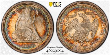 1877-S/S 25C S/Horizontal S MS66