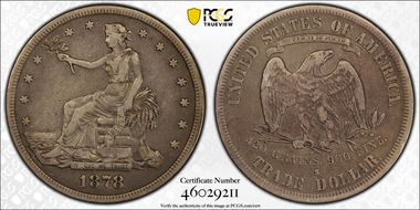 1878-S T$1 Trade VF20