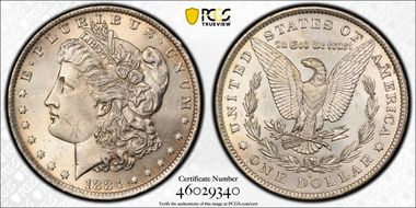 1884-O $1 MS62