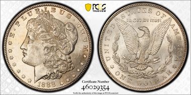 1888 $1 MS62