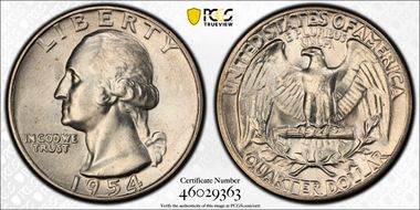 1954 25C MS64