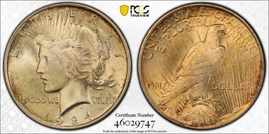1924 $1 MS66+
