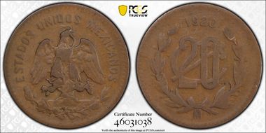 1920-Mo 20C KM-437 VF25BN