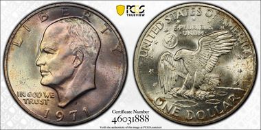 1971-S $1 Silver MS65