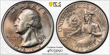 1976-D 25C Clad MS67+ 