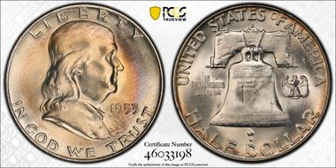1953-D 50C MS65+ FBL