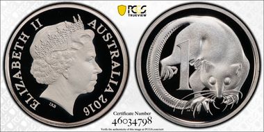 2016 1C Silver PR70DCAM