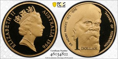 1996 $1 Parkes PR69DCAM
