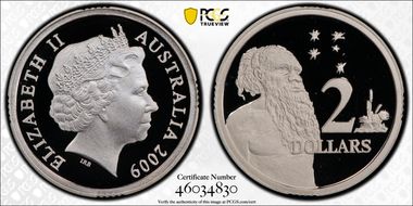 2009 $2 Silver PR69DCAM