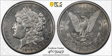 1879-CC $1 Capped Die AU50