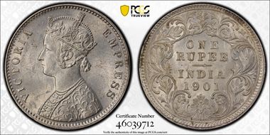 1901-C Rupee SW-6.159 MS62
