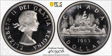1963 S$1 PL65CAM